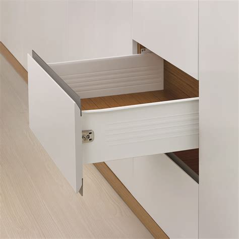 metal storate box drawers|kitchen metal drawer box sides.